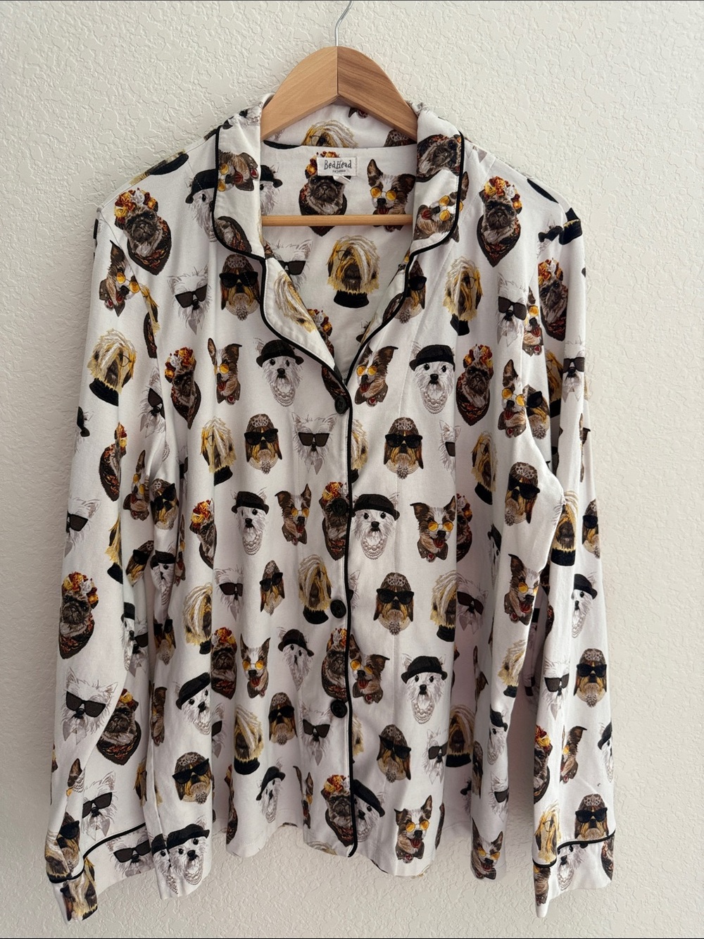 BedHead 2 piece Set Pajamas with Dogs Print Size XL - Picture 3 of 12